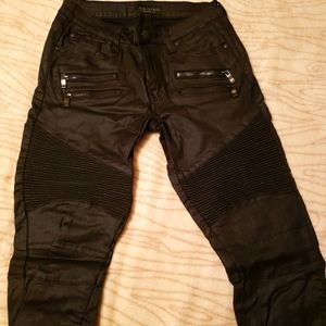 Black Moto Jeans